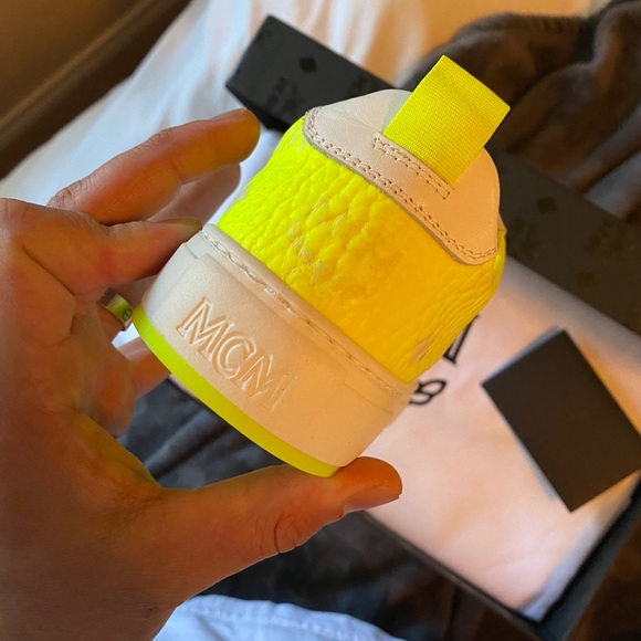 MCM
Neon-Trimmed Leather Sneakers sz 5 - Picture 3 of 5